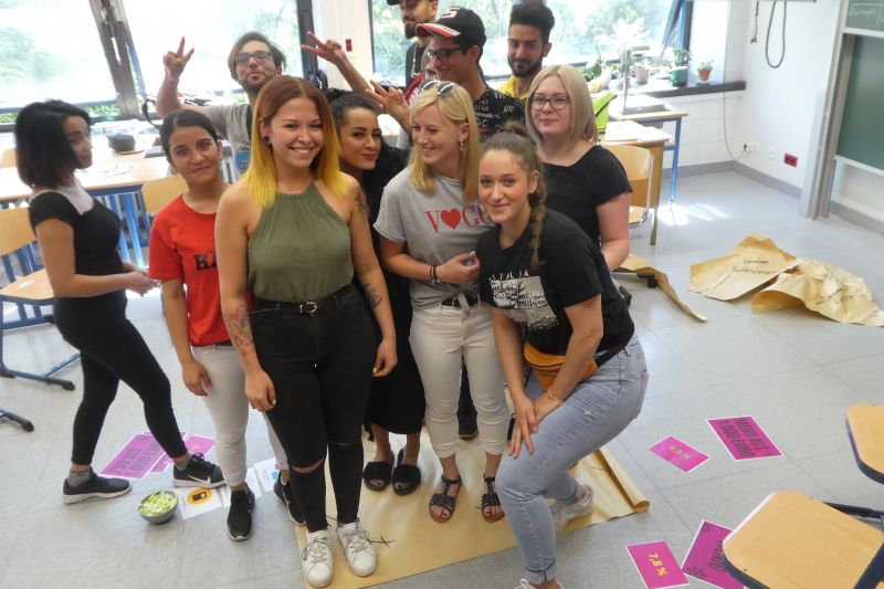 ver.di – Berufsschultour 2019  zu Gast bei den Friseurfachklassen Unterstufe –